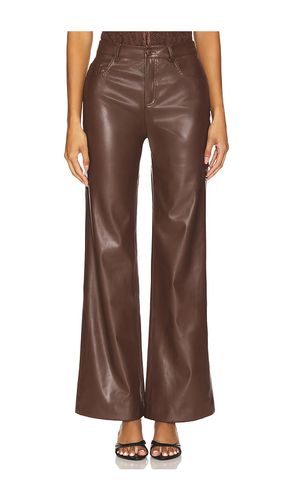 Zenobia Faux Leather Pant in Chocolate. - size 0 (also in 10) - CAMI NYC - Modalova