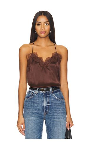 Racer Charmeuse Camisole in Brown. - size L (also in M, S, XL, XS, XXS) - CAMI NYC - Modalova