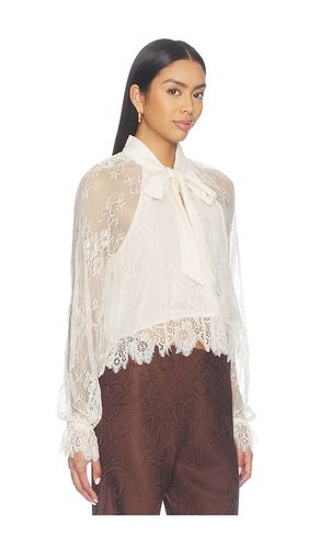 Tully Lace Blouse in Ivory. - size L (also in M, S, XL, XS) - CAMI NYC - Modalova