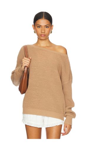 The Off Shoulder Sweater in Tan. - size L (also in XL) - Callahan - Modalova