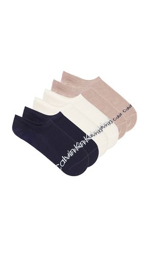 Pack Organic Cotton Liner Socks in Multi - Calvin Klein - Modalova