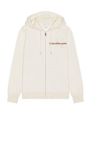 Archive Fleece Hoodie in Cream. - size L (also in M, S, XL/1X) - Calvin Klein - Modalova