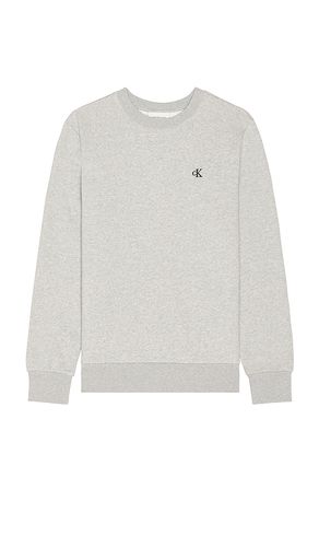 Archive Logo Fleece Crewneck Sweatshirt in Grey. - size L (also in M, S, XL/1X) - Calvin Klein - Modalova