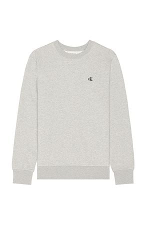 Archive Logo Fleece Crewneck Sweatshirt in Grey. - size L (also in S, XL/1X) - Calvin Klein - Modalova