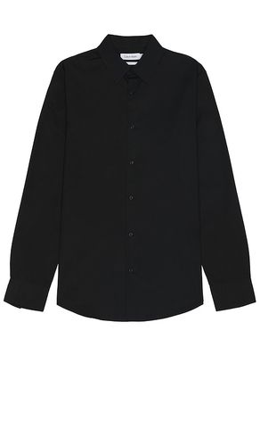 Solid Stretch Slim Shirt in Black. - size L (also in M) - Calvin Klein - Modalova