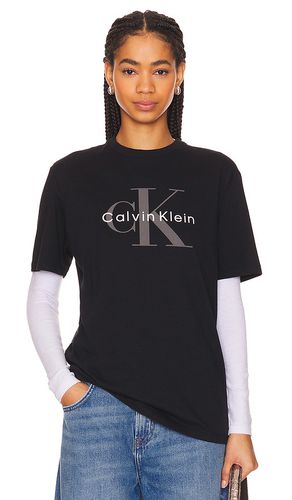 Mono Logo Tee in Black. - size M (also in S, XS) - Calvin Klein - Modalova