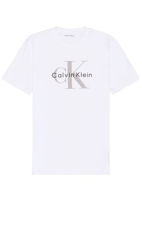 Mono Logo Tee in White. - size L (also in M, S, XS) - Calvin Klein - Modalova