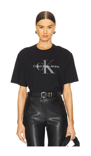 Short Sleeve Hero Monologo Tee in . Taglia M, S, XL/1X - Calvin Klein - Modalova