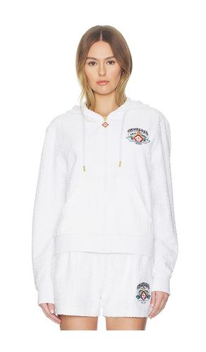 HOODIE WAVES MONOGRAM ZIP UP in . Größe S. Also in XS - Casablanca - Modalova