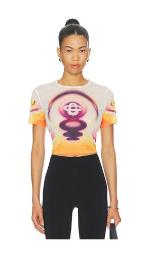 Printed Mesh Baby Tee in . Size M. Also in S, XS - Casablanca - Modalova