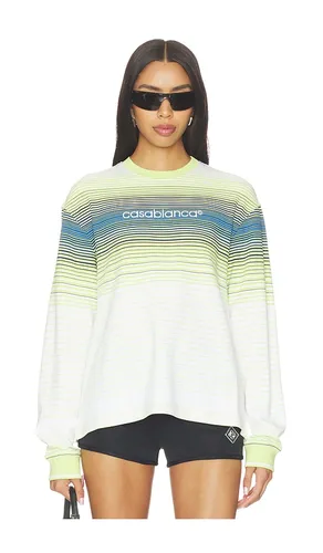 Striped Longsleeve Tee in White,Green. - size S (also in XS) - Casablanca - Modalova