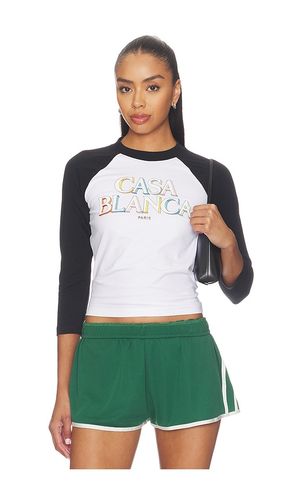 Baseball Tee in White. - size L (also in M, S) - Casablanca - Modalova