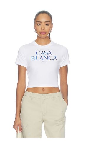 Cropped Baby Tee in White. - size XS (also in S, M) - Casablanca - Modalova