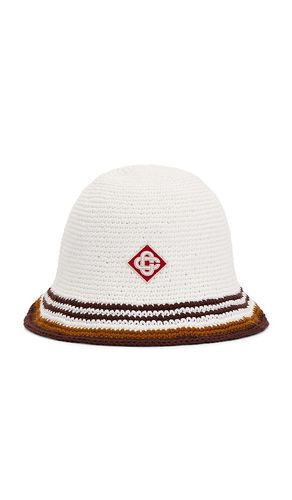 Stripe Crochet Hat in - Casablanca - Modalova