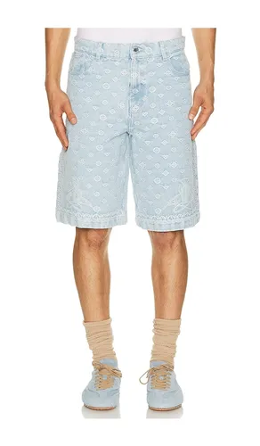 Carpet Jacquard Baggy Denim Shorts in Blue. - size 32 (also in 34) - Casablanca - Modalova
