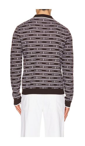Wordmark Long Sleeve Polo in Brown. - size L (also in XXL/2X) - Casablanca - Modalova