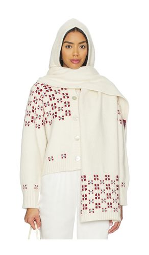 Bufanda con capucha winter fair isle en color ivory talla all - Calle Del Mar - Modalova