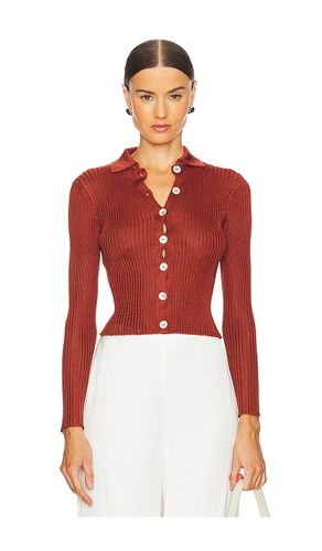 Long Sleeve Cardigan in Brick. - size M (also in S) - Calle Del Mar - Modalova