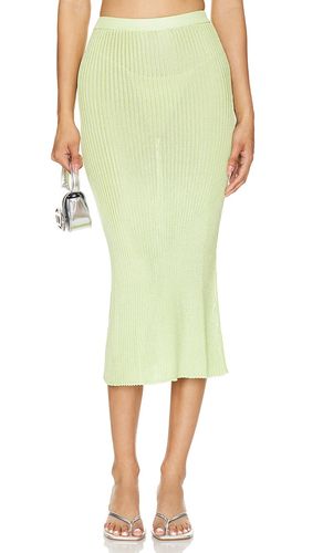 Ribbed Skirt in Green. - size L (also in M, S, XL) - Calle Del Mar - Modalova