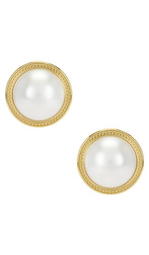 Rue Cler Pearl Earrings in Metallic - Cendre - Modalova