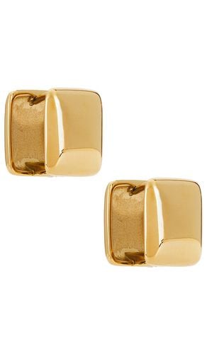 Rive Gauche Huggie Earrings in Metallic - Cendre - Modalova