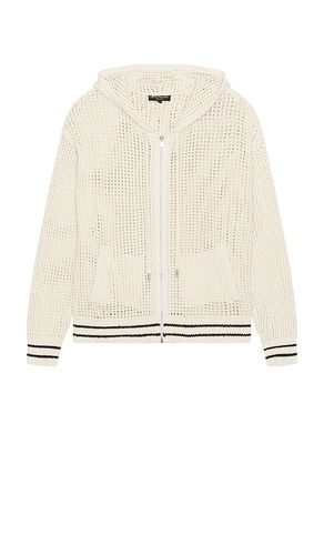 Waffle Stitch Hoodie in White. - size L (also in M) - Central Park West - Modalova
