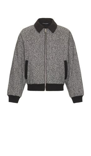 Ryan Tweed Bomber Jacket in Grey. - size L (also in M, S) - Central Park West - Modalova