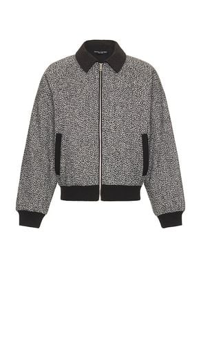 Ryan Tweed Bomber Jacket in Grey. - size L (also in M, S, XL/1X) - Central Park West - Modalova