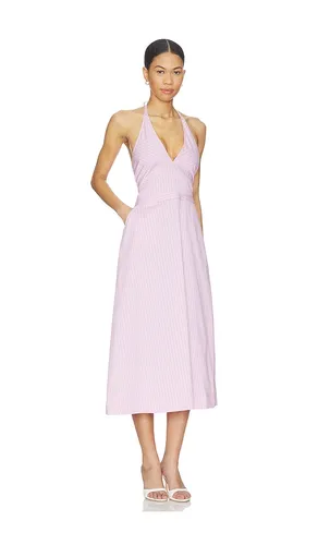 Ora Poplin Stripe Halter Dress in . - size M (also in S, XS) - Central Park West - Modalova