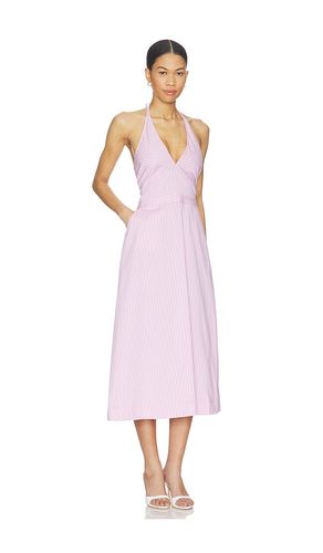 Ora Poplin Stripe Halter Dress in . Size S. Also in M, L - Central Park West - Modalova