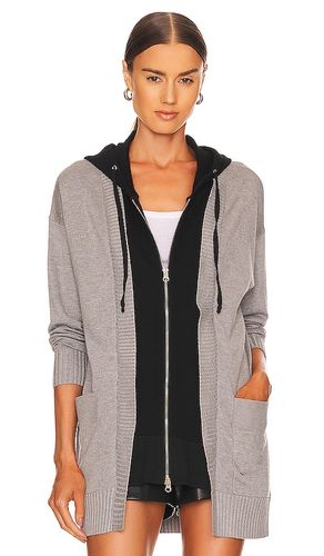 Brynn Long Dickie Cardigan in Grey. - size L (also in M, S, XS) - Central Park West - Modalova