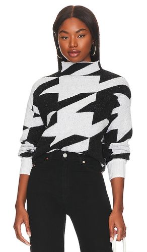 Blanche Houndstooth Mock Neck in Black,White. - size L (also in XL, XS) - Central Park West - Modalova