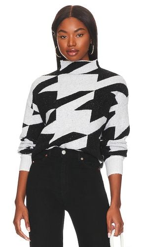 Blanche Houndstooth Mock Neck in ,. Taglia M, S, XL, XS - Central Park West - Modalova