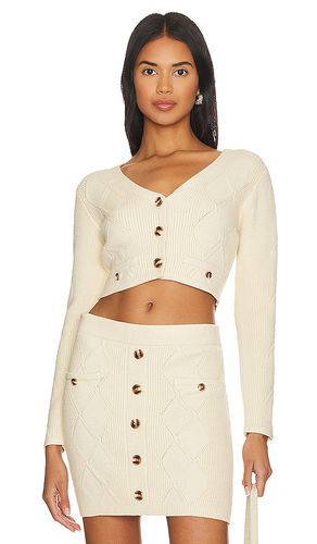 Bella cable cardigan in color ivory size L in - Ivory. Size L (also in M, XS) - Central Park West - Modalova