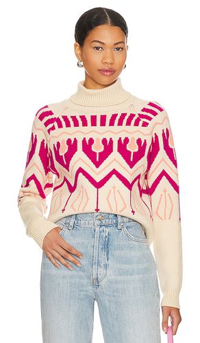 Violet fair isle turtleneck sweater in color pink size L in - Pink. Size L (also in M, S) - Central Park West - Modalova