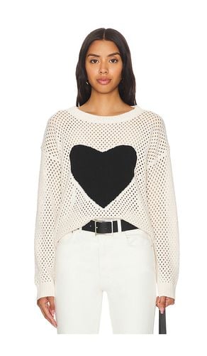 Dove Open Stitch Heart Crew in . Size S, XL, XS - Central Park West - Modalova