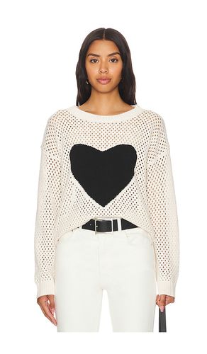 Dove Open Stitch Heart Crew in . Taglia M, S, XL, XS - Central Park West - Modalova