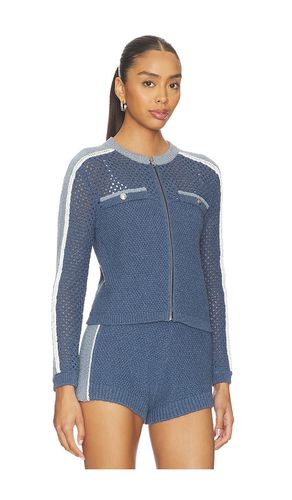 Raya Mixed Stitch Zip Cardi in . Size L. Also in M, S, XL, XS - Central Park West - Modalova