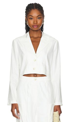 Leila crop blazer en color talla L en - White. Talla L (también en M, S, XL, XS) - Central Park West - Modalova