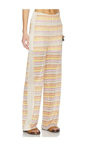 Celine Crochet Mid Rise Pants in Yellow,Beige. - size S (also in XS) - Central Park West - Modalova