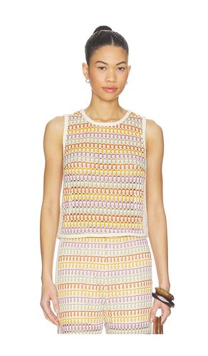 Celine Rainbow Crochet Button Back Shell in ,. Size S. Also in XS, XL - Central Park West - Modalova