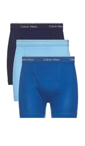 Cotton Classic Boxer Brief 3-pack in Blue. - size L (also in M, S, XL/1X) - Calvin Klein Underwear - Modalova
