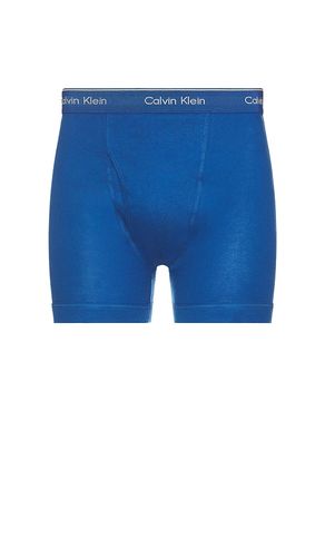 Cotton Classic Boxer Brief 3-pack in Blue. - size L (also in M, S, XL/1X) - Calvin Klein Underwear - Modalova
