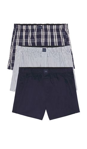 Woven Boxer 3-pack in Blue. - size L (also in M, S, XL/1X) - Calvin Klein Underwear - Modalova