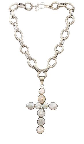 Cordelia cross necklace in color metallic size all in & - Metallic . Size all - Child of Wild - Modalova