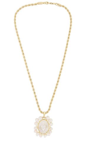 Collar love stoned pearl en color oro metálico talla all en - Metallic Gold. Talla all - Child of Wild - Modalova