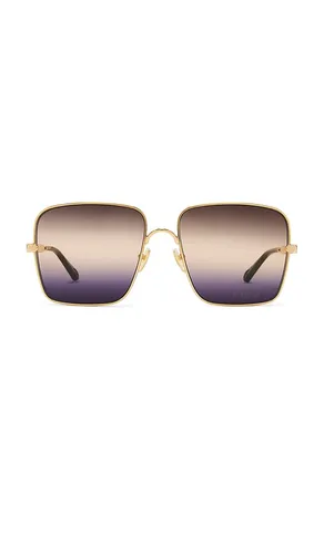 Gafas de sol aly en color oro metálico talla all - Chloe - Modalova