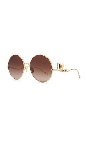 Gafas de sol iconic en color oro metálico talla all - Chloe - Modalova