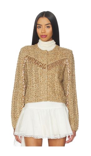 Bugle Fringe Lisabeth Cardigan in Neutral. - size L (also in M, S, XS) - Cinq a Sept - Modalova