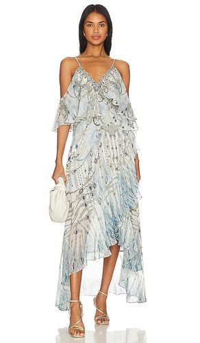 Vestido envolvente en color baby blue talla M en - Baby Blue. Talla M (también en XS, S, L) - Camilla - Modalova